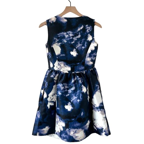 Kate Spade Joss Cloud Print Zip Front Dress Size 0 - Picture 6 of 14
